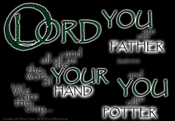 Isaiah 64_8 black green 18.5X12.75