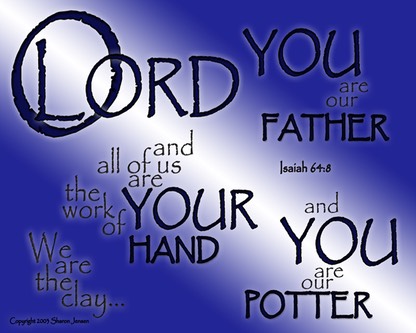 Isaiah 64 8 blue 10X8